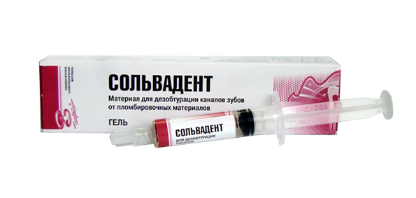 ВладМиВа Сольвадент гель - дезобтурация каналов от пломбир. материалов (5 мл)
