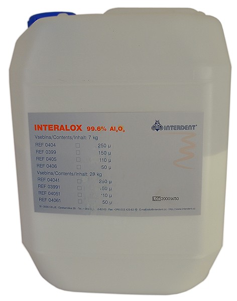 Interdent INTERALOX (7 кг) 250 мкм - электрокорунд, песок для пескоструйных аппаратов