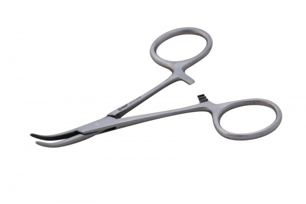 Surgicon Зажим Halsted Masquito изогнутый 15,5 см