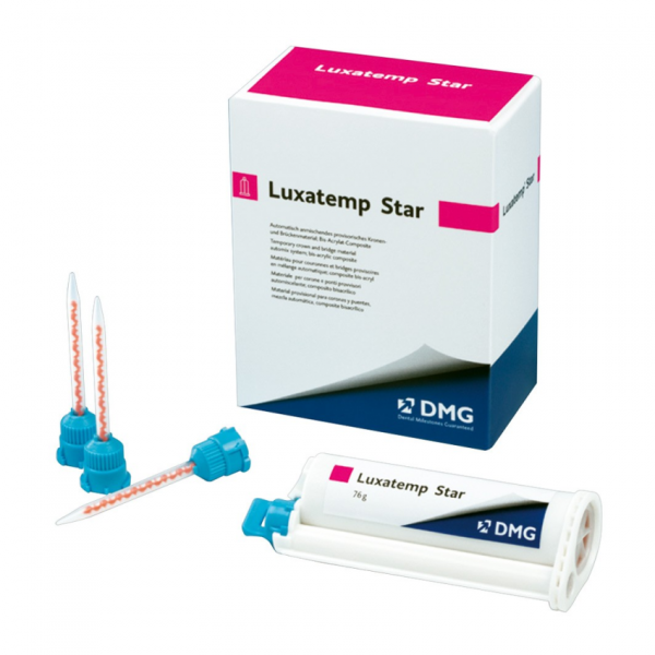 DMG Luxatemp Star Automix BL - пластмасса для временных коронок и мостов (1 картр. 4:1 * 76 г)