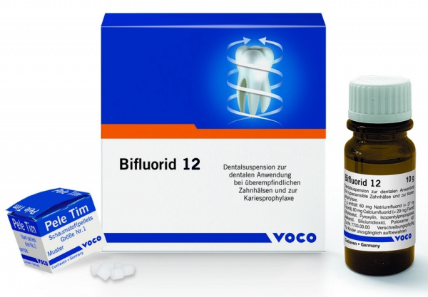 VOCO Bifluorid 12 - лечения гиперестезии зуба и глубокого фторирования, лак (4 г + растворитель)