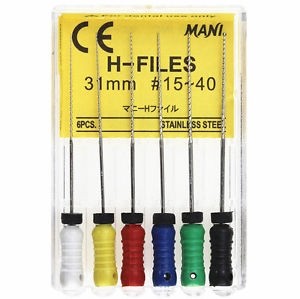 Mani H-Files 31 мм № 25 (6 шт.)