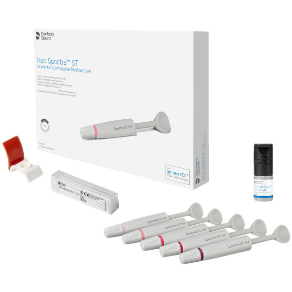 Dentsply NEO Spectra ST HV Syringe Intro Kit - универсальный светоотверждаемый композитный материал, набор (5 шпр.*3 г, бонд)