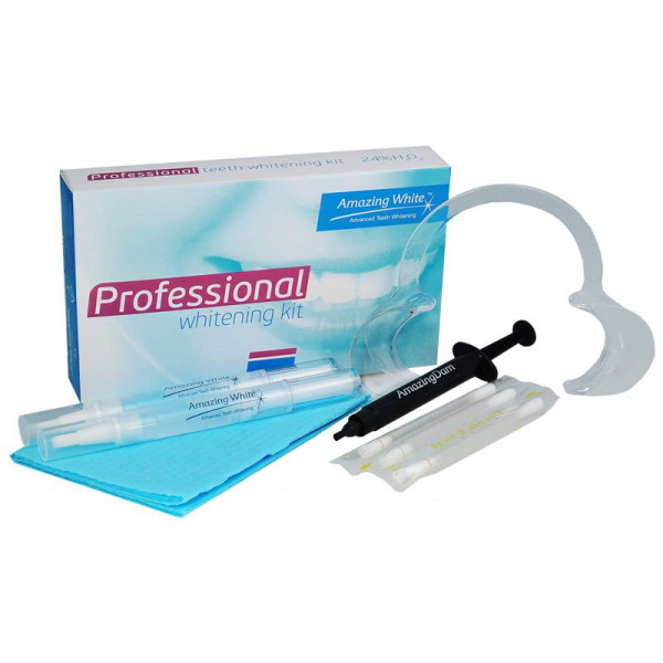 Amazing White Professional Whitening Kit 24% - набор для быстрого офисного отбеливания лампой