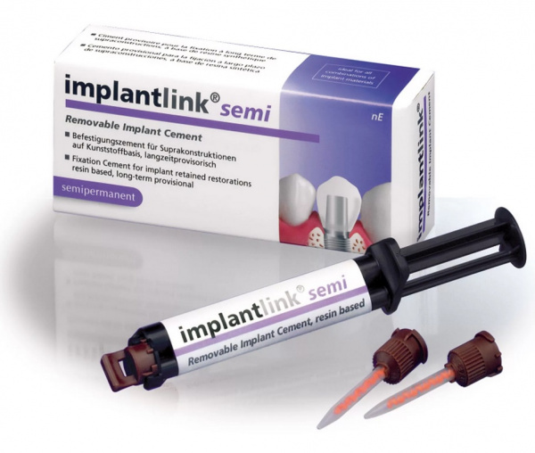 DETAX Implantlink Semi Classic - цемент для долговременной фиксации (1 шприц 5 мл)