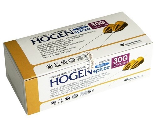 C-K DENTAL Hogen Spitze - иглы карпульные 0.30*16 мм 30G (100 шт.)