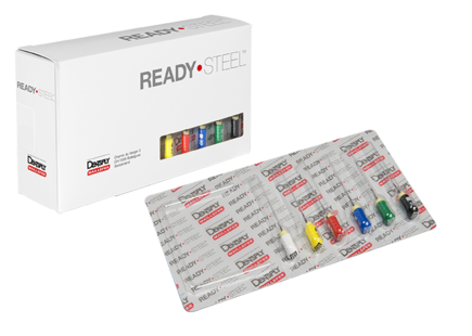 Dentsply H-Files ReadySteel 25 мм асс. № 90-140 - ручные корневые буравы Хедстрема (6 шт.)
