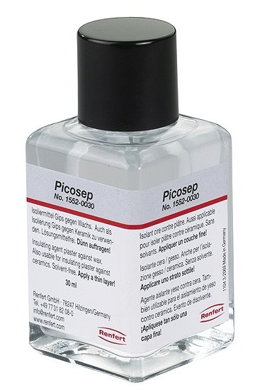 Renfert Picosep - лак для изол. гипса от воска и керамики на силиконовой основе (30 мл)