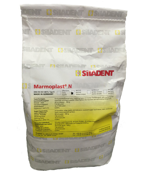 Siladent Marmoplast N абрикосовый - гипс IV класса (5 кг)
