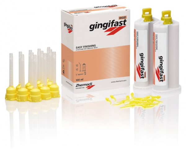 Zhermack Gingifast Rigid - набор А-Силикона для десневой маски (2 картриджа * 50 мл)