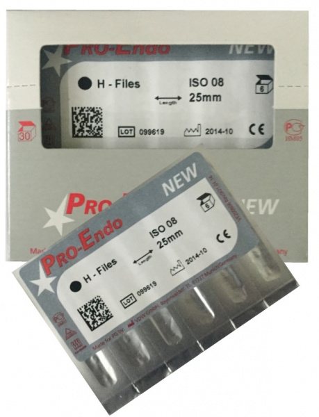 VDW Pro-Endo H-Files 25 мм № 40 (6 шт.)