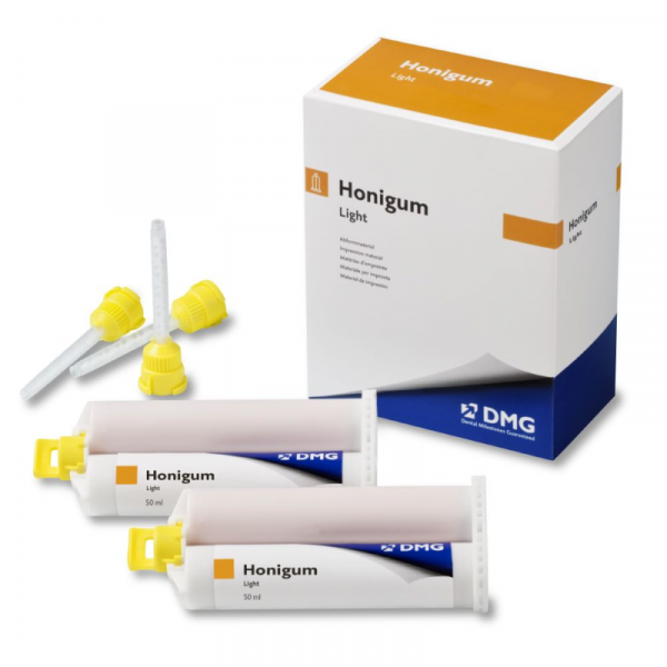DMG Honigum Light Automix - А-силиконовая слепочная масса, коррег. слой (2 картр. * 50 мл)
