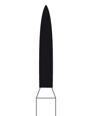 NTI 863-016M-HP - алмазный бор для ПН, пламя