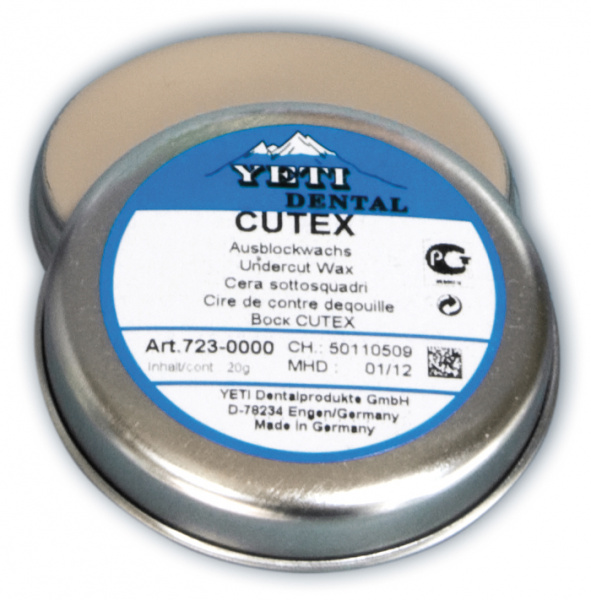 Yeti CUTEX Block-Out Wax - воск для блокировки поднутрений (20 г)
