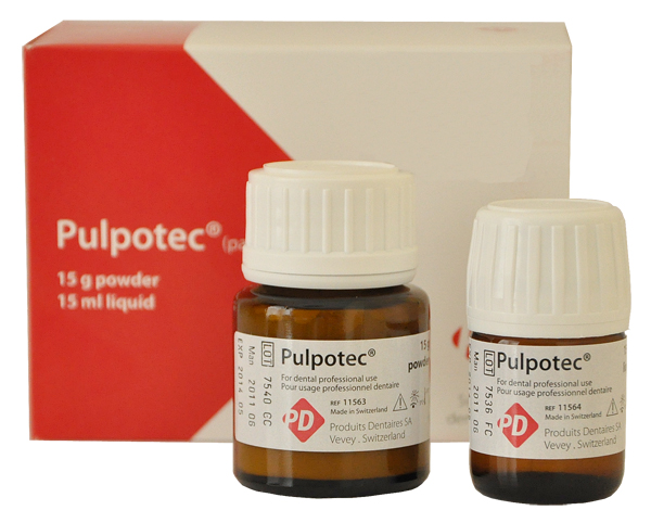PD Pulpotec - для лечения витальных моляров методом пульпотомии (15 г + 15 мл)