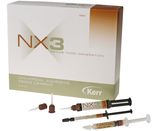 Kerr NX3 Intro Kit - цемент двойного отверждения, набор (3 * 5 г, 3 * 1,8 г, 3 * 3 г, 5 мл)