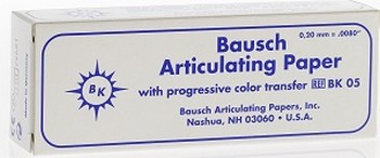 Bausch Артикуляционная бумага 200 мк, синяя (300 листов)
