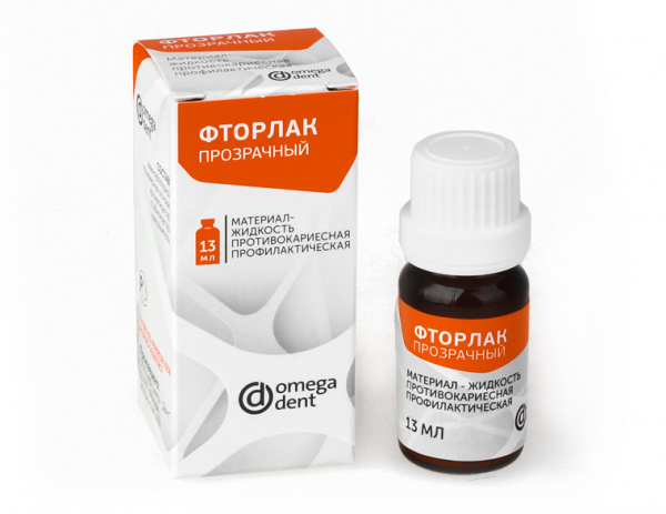 Омега-Дент Фторлак - противокариесное профилактическое средство (13 мл)