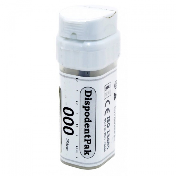 Dispodent DispodentPak 000 - ретракционная нить без пропитки, 254 см