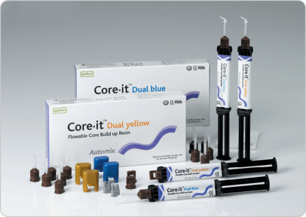 Spident Core-it Dual White - композит двойного отверждения для восстановления культи зуба (2 * 10 г)
