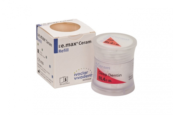 Ivoclar IPS e.max Ceram Bleach BL Deep Dentin A–D BL4 - безметалловая керамика, ультрасветлый дип-дентин (20 г)