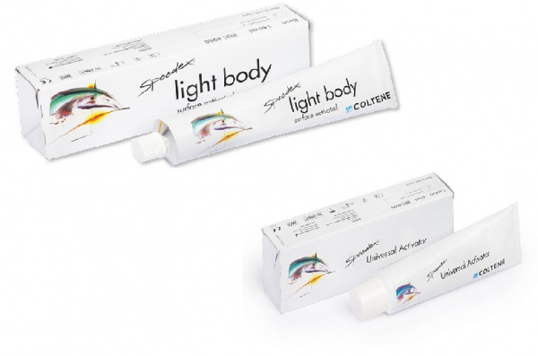 Coltene Speedex Light Body + Universal Activator - C-силиконовый слепочный материал, корригирующий слой (140 мл) + активатор (60 мл)