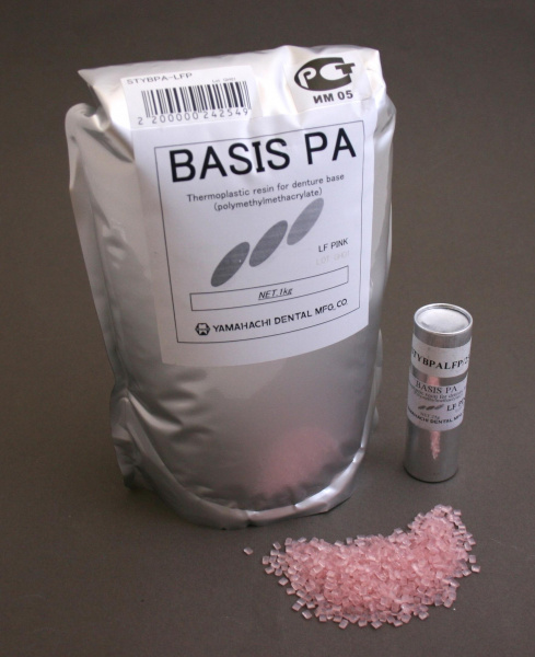 Yamahachi Basis PA LF Pink (100 г) - базисная пластмасса для термопресса (очень жесткая) полиметилакрилатная