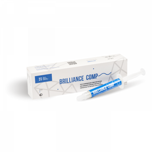 Целит Brilliance Comp - Паста полировальная для финишной полировки поверхностей композитных реставраций зубов и виниров (4 г)